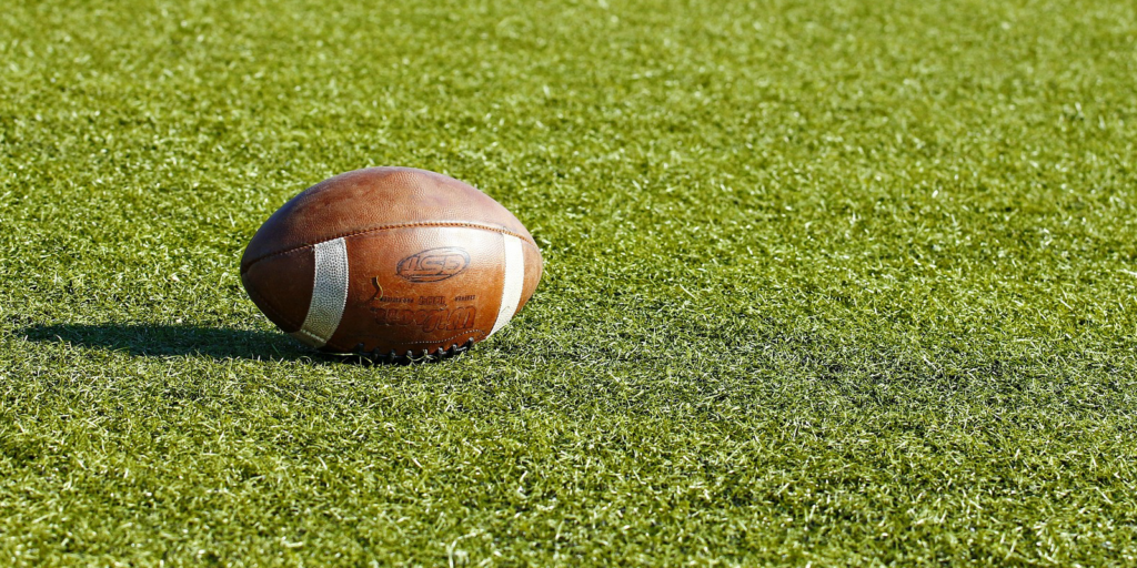 Football on a field