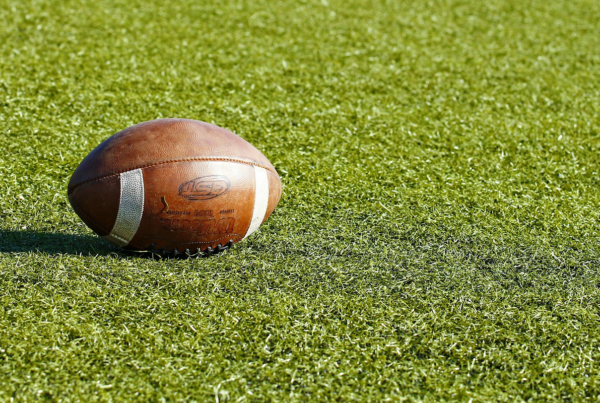 Football on a field