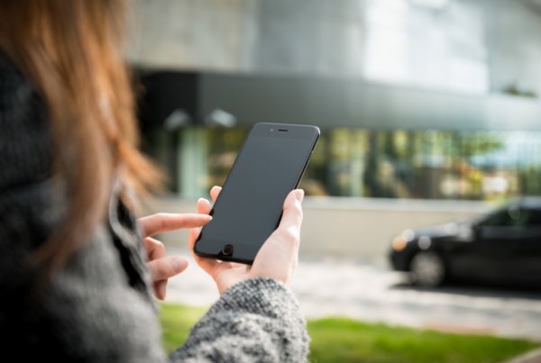 Woman looking at phone