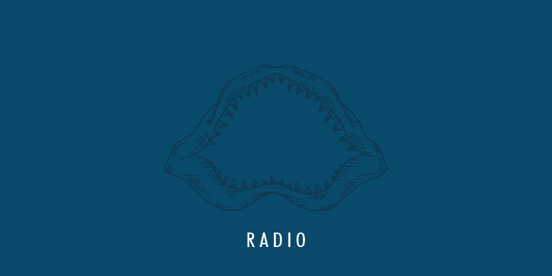 Shark Jaw Text reads radio