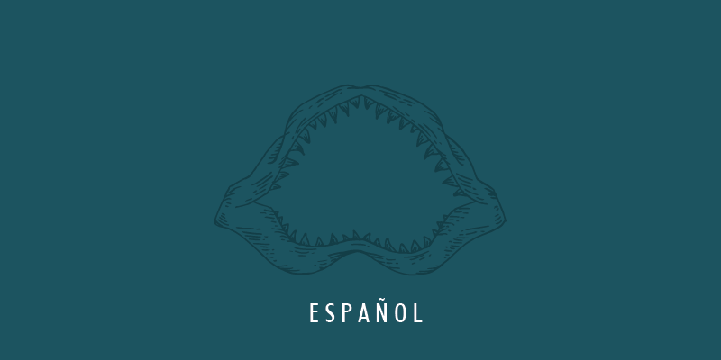 Shark Jaw Text reads espanol