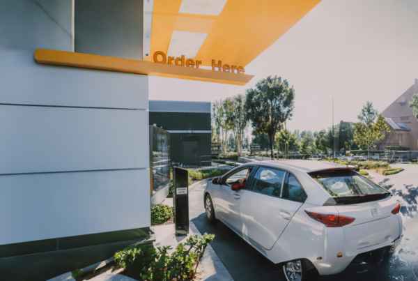 Car in a drive-thru