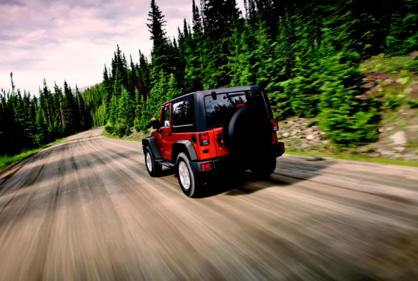 Jeep with modification on the road. Jeep modifications injury claim