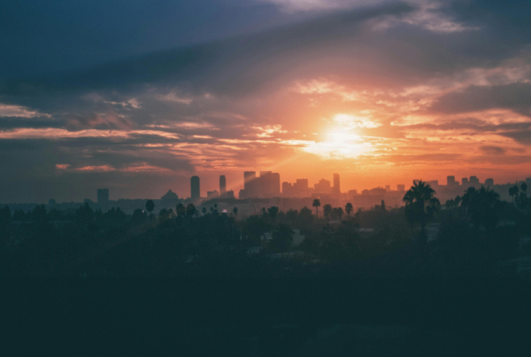 Los Angeles in the Morning sunrise