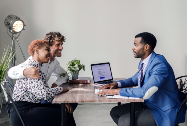 people meeting with an attorney. Personal injury lawyer for insurance disputes