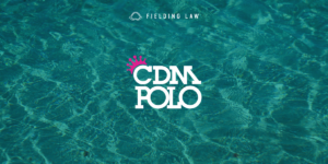 CDM Water Polo logo on a water background