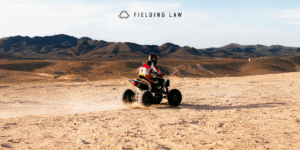 Person on an ATV in the Arizona desert