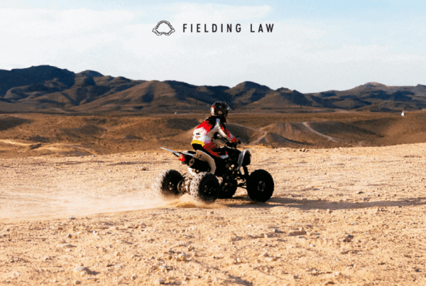 Person on an ATV in the Arizona desert