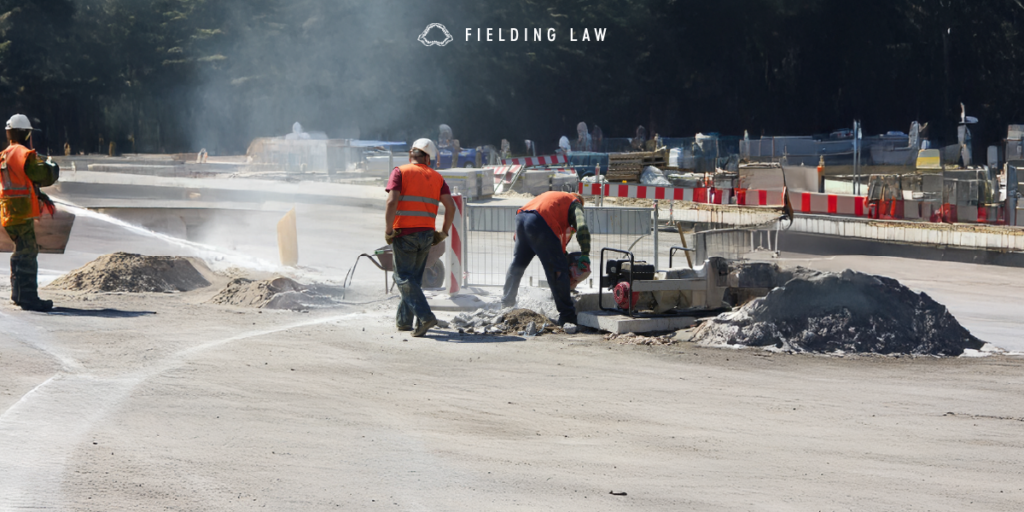 Roadway Workers at a jobsite with safety gear on