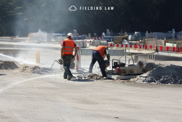 Roadway Workers at a jobsite with safety gear on