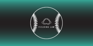 Fielding Law logo in a baseball outline