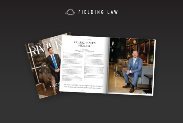Clark Fielding Riviera Magazine Feature