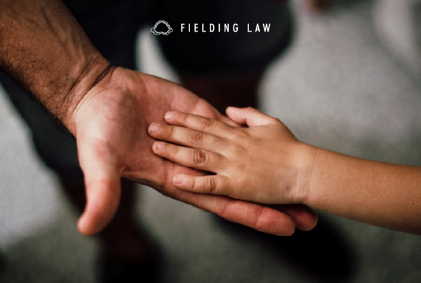 child hand in an adult hand