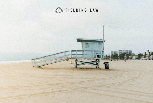 Lifeguard station on a beach