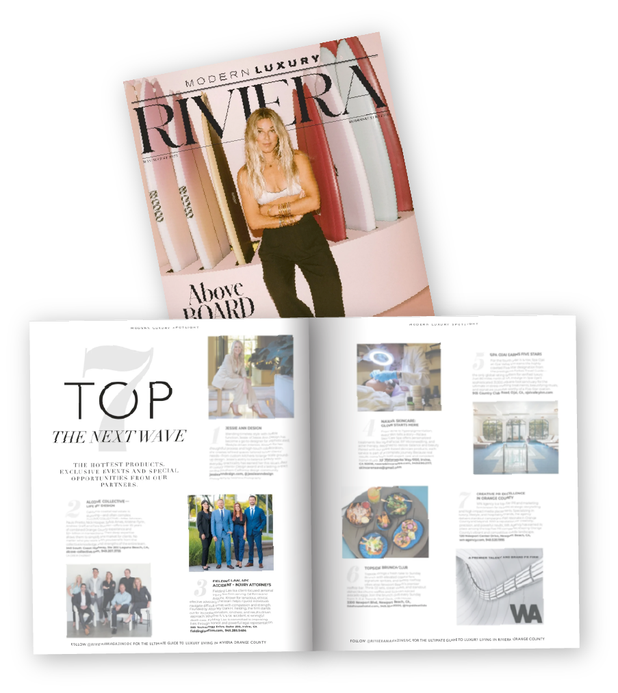 Modern Luxury Magazine Cover Digital Media Best Personal Injury Law Firm