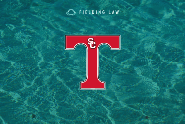 San Clemente High School Football logo on water