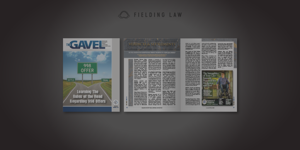 OCTLA The Gavel magazine article about negligent security lawyer