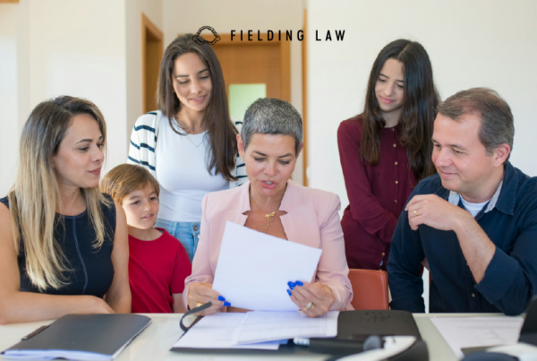 A family and attorney speaking about an injured minor