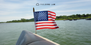 flag on a boat