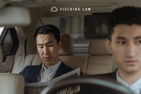 Rideshare driver and passenger in a car