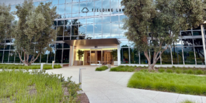Outside of Fielding Law office in Irvine California
