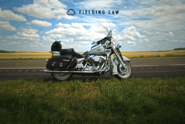 Motorcycle on the side of a road