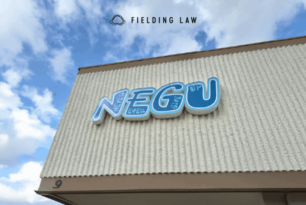 Negu signage on building