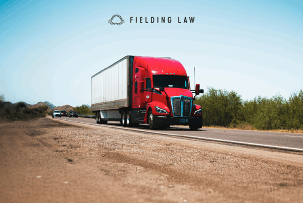 truck driving on a california road