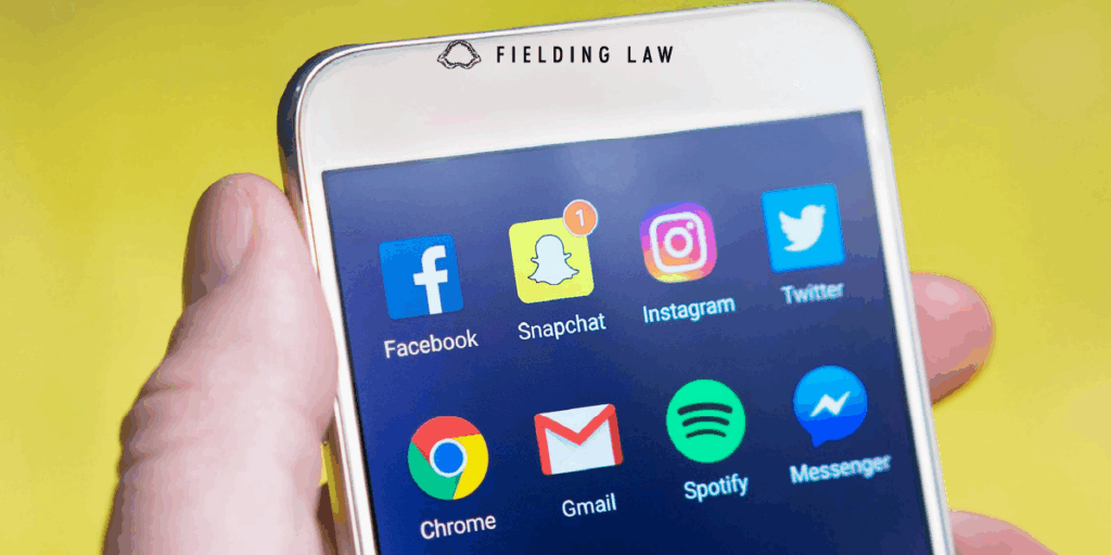 Phone with social media apps