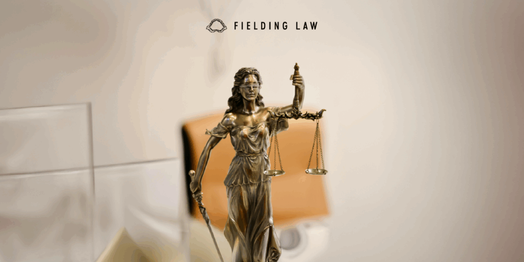 lady justice statue on a desk