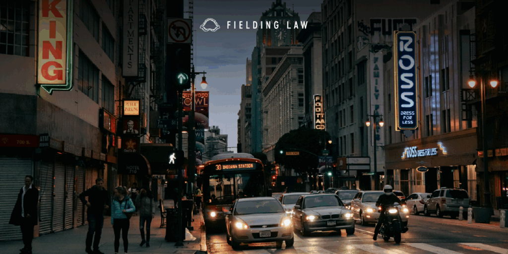 slow moving traffic in Los Angeles