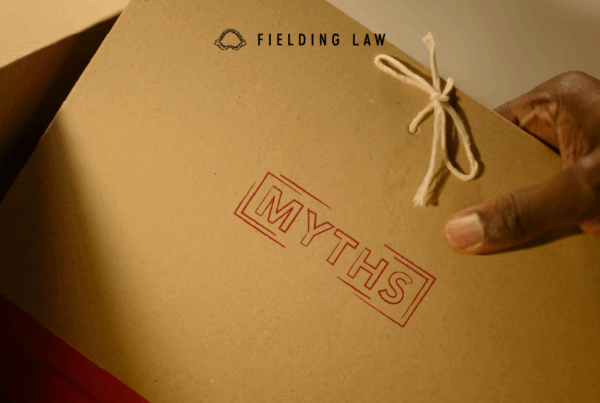 Myths written on a file folder