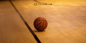 Basketball on a wooden floor