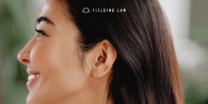 side profile of a woman's face