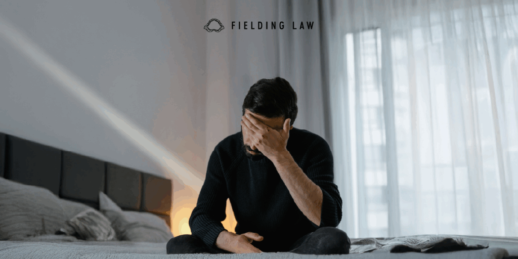 a person with their head in their hand upset over a loss