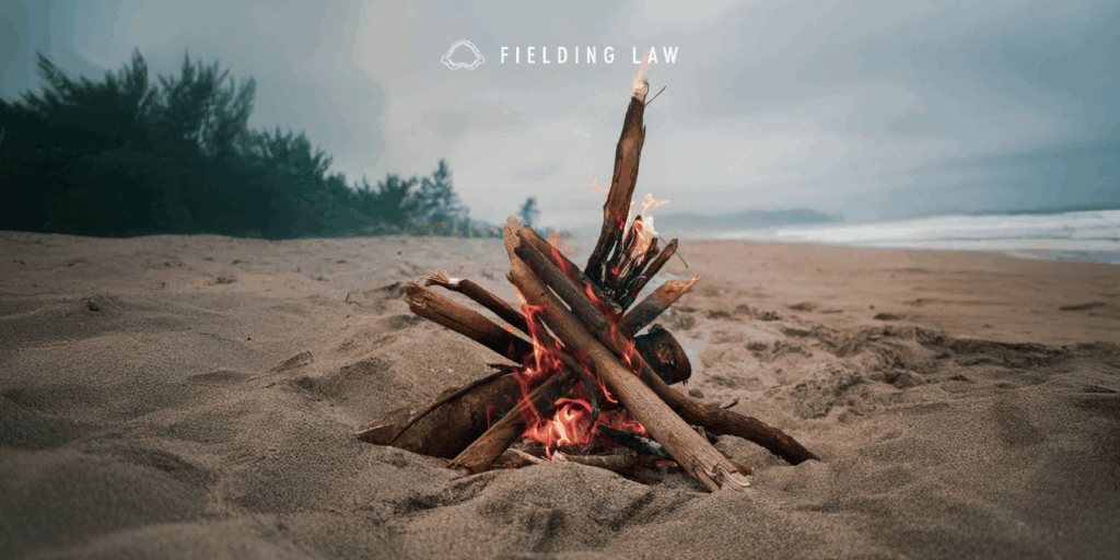 bonfire on the beach