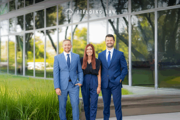 Clark Fielding, Savonnah Saumers, and Ryan Cooper. Leaders of Fielding Law a California injury law firm
